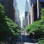 Best Places to Visit in New York: Iconic view of a New York City street with the Chrysler Building in the background.
