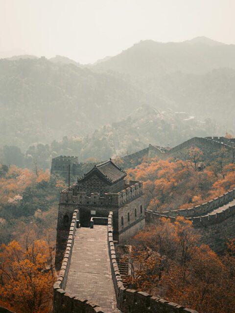 China Travel Guide: The Great Wall of China with stunning mountainous scenery