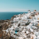 Greece travel itinerary: Scenic view of the town of Oia on Santorini Island, Greece