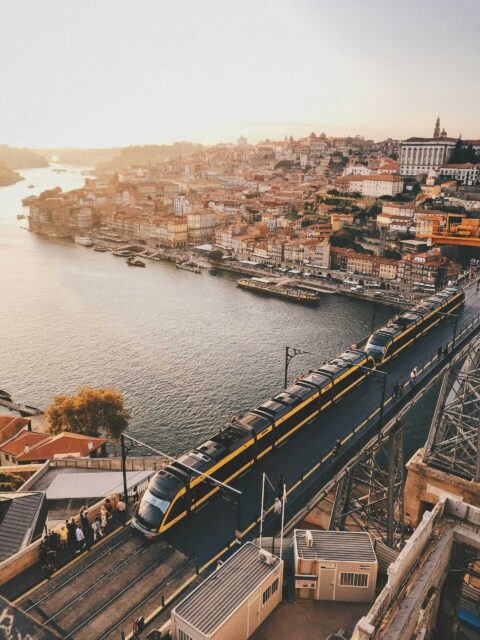 Portugal travel itinerary 7 days: Dom Luís I Bridge spanning the Douro River in Porto, Portugal
