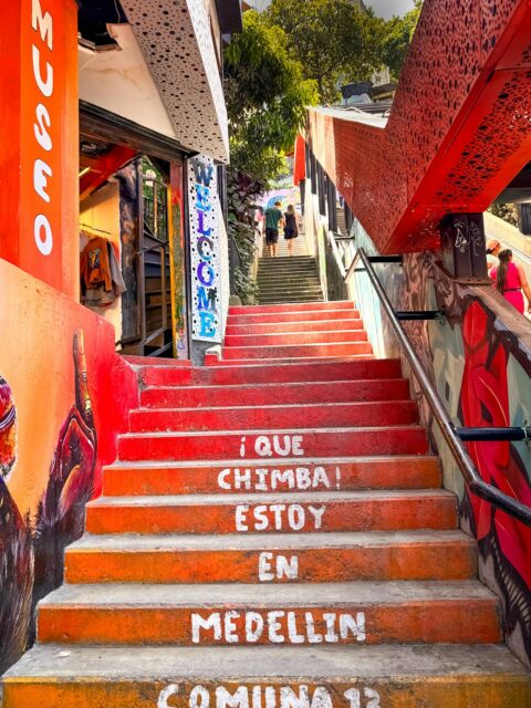 Things to Do in Medellin Colombia: Comuna 13, a vibrant neighborhood known for its colorful street art and transformation.