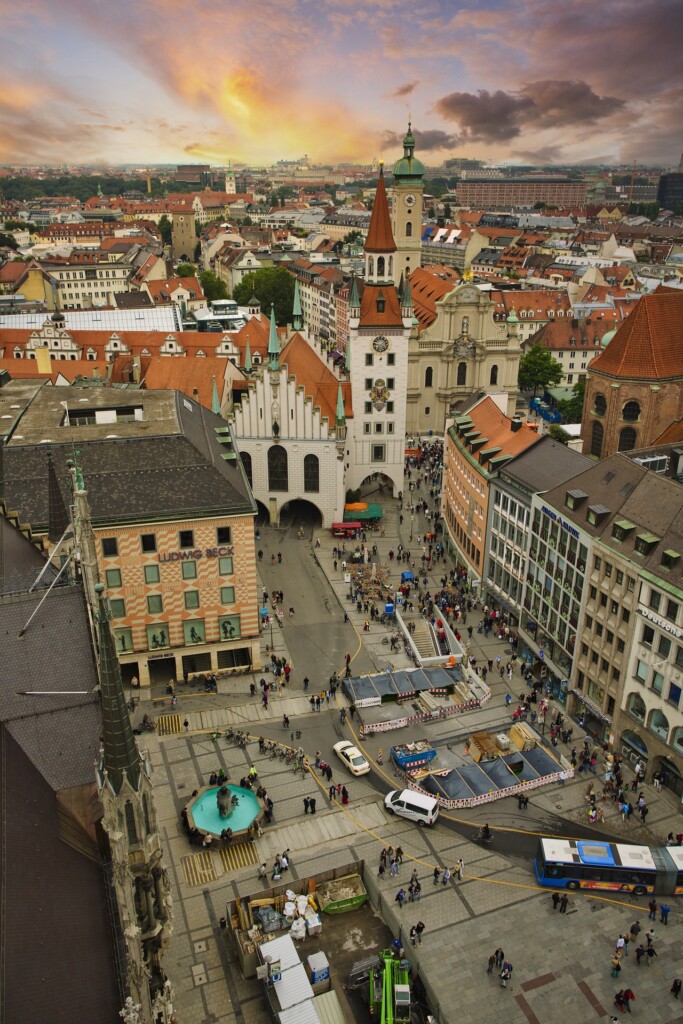 Things to Visit in Munich: Scenic view of Munich city with historic architecture
