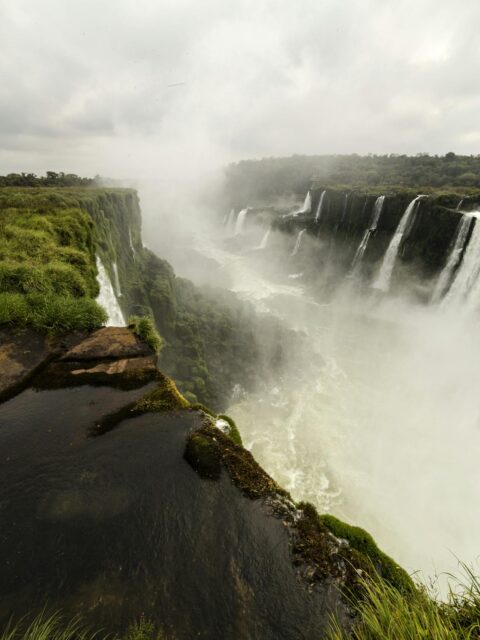 Argentina tourist destinations: Stunning view of Iguazu Falls, one of Argentina's most iconic natural wonders.