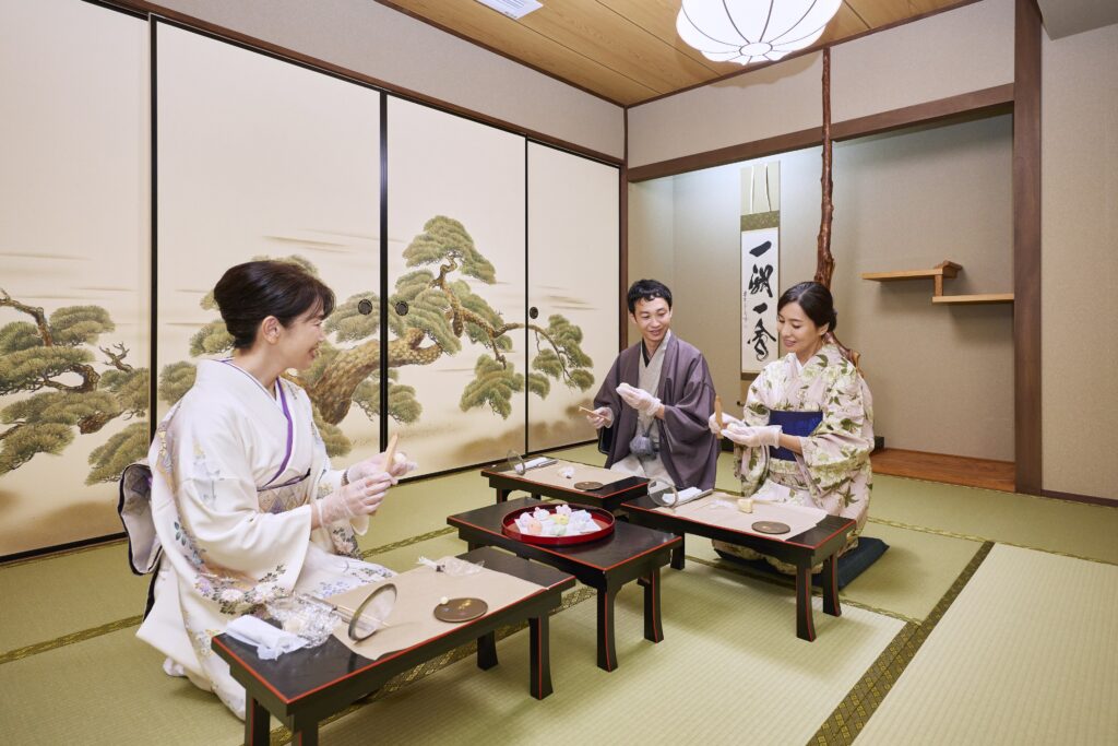 Things to do in Kyoto: Experiencing a traditional Japanese tea ceremony, a serene cultural experience.