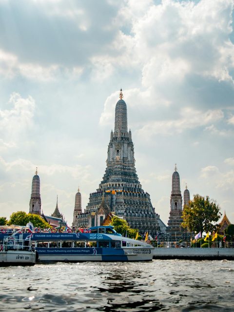 Bangkok Travel Attractions: Wat Arun by the Chao Phraya River